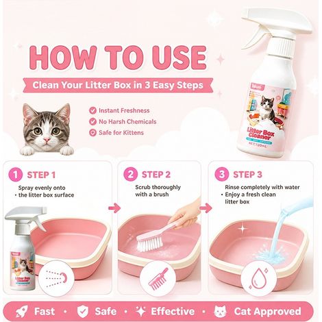 Der Katzenstreureiniger entfernt effektiv Gerüche, einschließlich Uringeruch der Bio-Enzym-Deodorant ist ein Verkaufsschlager. -- BIEMMEDUE (1/4)