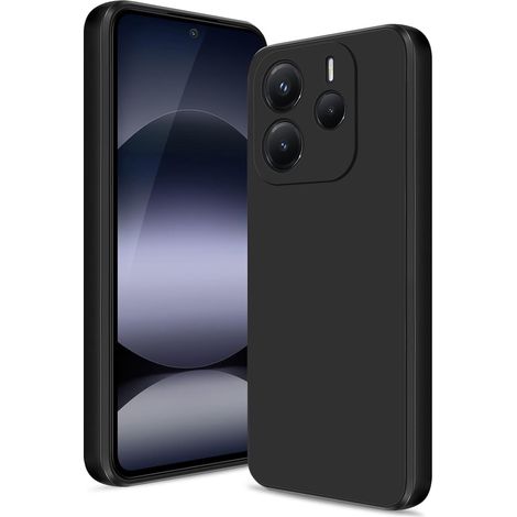 Custodia per Xiaomi Redmi Note 14 4G, in silicone leggero, nera (1/5)