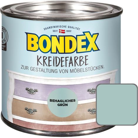 Bondex Kreidefarbe 500 ml, behagliches grün Vintagefarbe Möbelfarbe Innen (1/5)