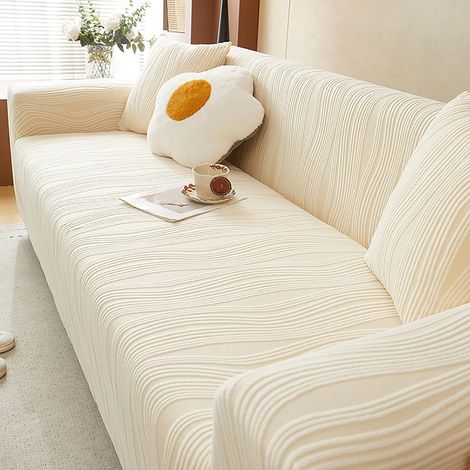 Stretch Corduroy Sofa Cover, Soft Plush Sofa Cover, Non-Slip and Washable Protector for Living Rooms with Dogs and Cats, Suitable for 1, 2, 3, and 4 Seater Sofas (1/5)