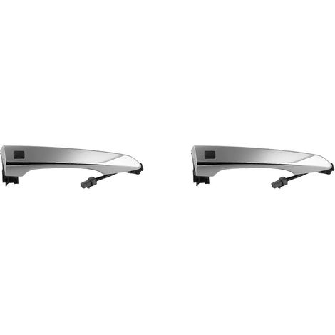 2X 82661D3710 Manija de puerta delantera derecha cromada con llave inteligente para Hyundai Tucson 2016 2017 2018 2019 (1/5)