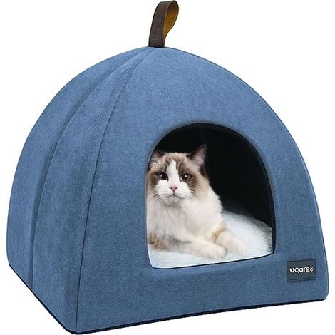 1 Nichoir Pour Chat Design Pliable 2 En 1 Avec Coussin Lavable Fond Antidérapant Pour Intérieur Et Voyage