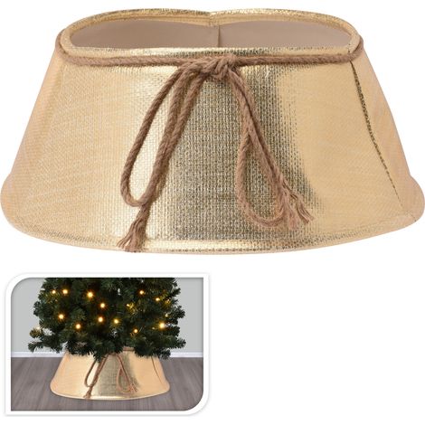 Copertura dorata per supporto dell'albero di Natale