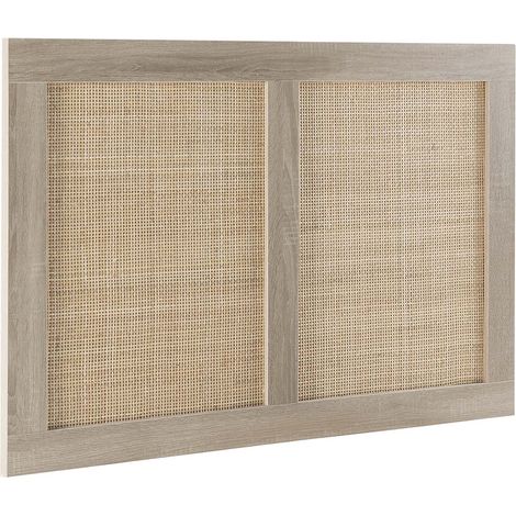 Cabecero de Cama Musa 95 x 60 cm Color Roble, ratán Natural