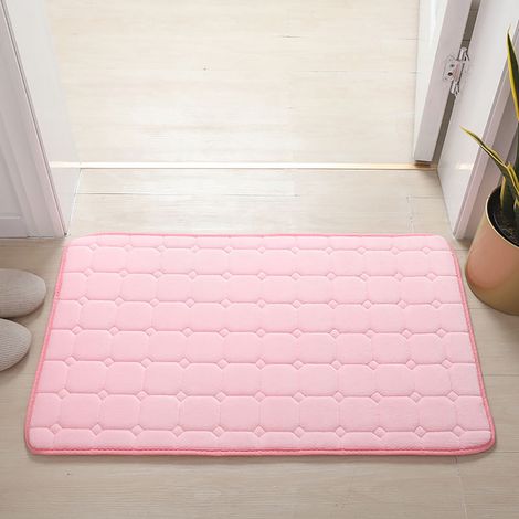Tapis De Bain - 50 X 80 Cm - Mousse Mémoire Épaisse - Antidérapant - Absorbant - Lavable En Machine - Pour Salle De Bain Chambre Et Séjour (1/5)