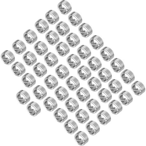 50 Stück Gewindeeinsätze, Reduziermuttern-Reparaturwerkzeug aus Stahldraht, 10-321D (1/5)