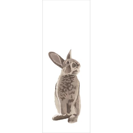 papier peint panoramique lapin marron - ESTAhome (1/5)