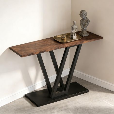 Table basse étroite, console design, meuble d'entrée fin, table d'appoint élégante (1/5)