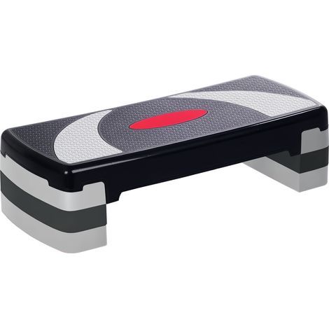 Step fitness aerobic stepper hauteur reglable surface antiderapante 78x29x20 cm (1/5)