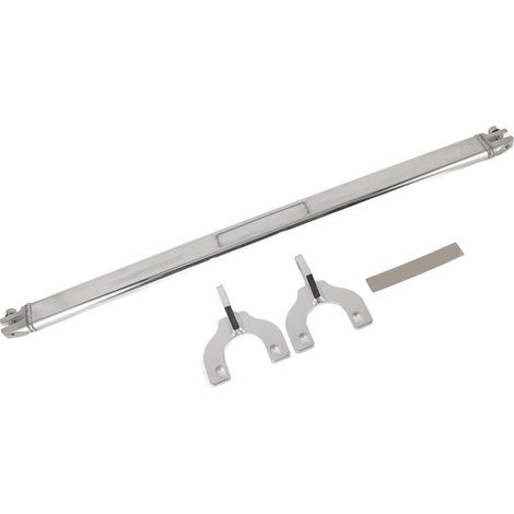 Silberne obere Verstärkungsstrebe hinten für Civic EG EK 92-00 Del Sol 93-97 Integra DC2 94-02 (1/5)