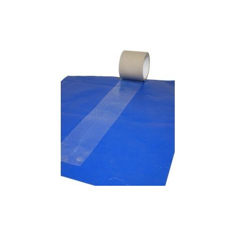 TECPLAST - Adesivo di riparazione teloni 200 mm x 20 m, adesivo di qualità professionale, per tutti i tipi di teloni, tra cui teloni serra e tele in PVC (1/4)