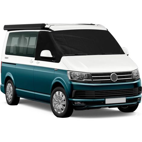 Housse Pare-Brise Avant - Tissu Oxford 600D - Compatible VW T5 Transporter et T5 California - Occultante UV - Résistante Intempéries - 1 Pièce (1/5)
