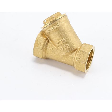 3/4 Zoll Innengewinde Y-Typ Messingsieb Filterventilanschluss, Y-Typ Messingsieb Pumpenfilter