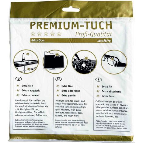 HOTREGA Mikrofasertuch PREMIUM sensitive 30 x 30 mm weiß (1/3)