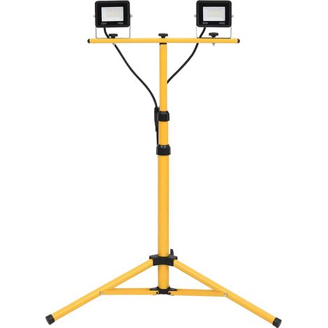 Foco LED con trípode 2x20 W frío