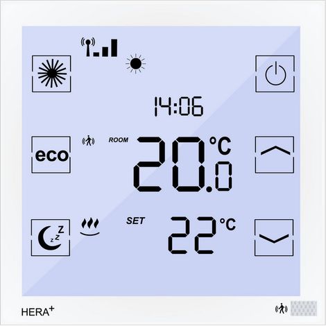 blossom-ic Hera+ Funk-Raumthermostat Batterie AAA 1,5 V mit hydr. Abgleich