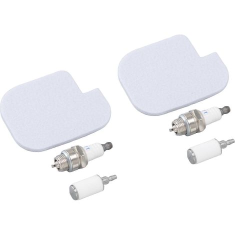 Kit de servicio para motosierra de 2 piezas: filtro de aire y combustible, bujía, compatible con McCULLOCH CS360T, CS400T y CS420T-YM. (1/5)