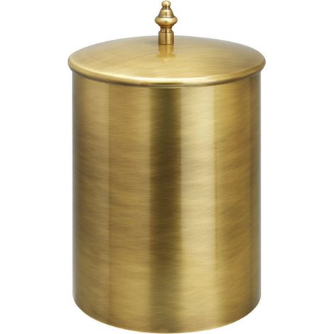 Poubelle avec couvercle diam.21 haut. 25 bronze mat - CRISTINA ONDYNA SH99493