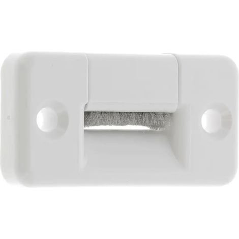 Guide sangle jusqu'à 23mm de volet roulant fente oblique avec joint brosse en PVC blanc à visser Enroulement Fixation Volet Fenêtre Store Finition (1/4)