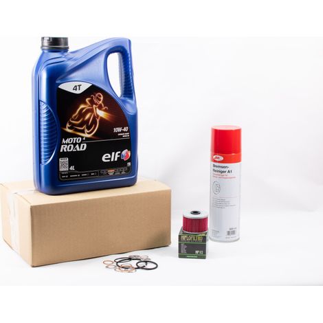 Kit Entretien Vidange Standard pour SUZUKI DR-Z 110 de 2003 à 2005 - ELF  MOTO 4 ROAD 10w40 4L