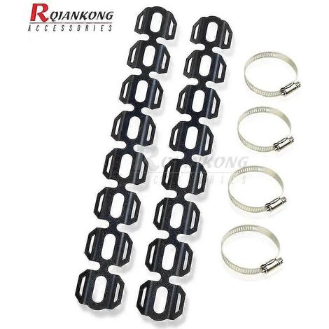 Hitzeschutzband für BMW F650GS F700GS F800GS R1200GS LC ADVENTURE Motorradauspuff, Schalldämpferrohrabdeckung, Fersenschutz – schwarz
