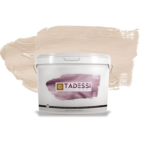 TADESSI Color Vista Wandfarbe Beige - Porzellanbeige - Matte Dispersionsfarbe - Innenfarbe für Wand und Decke (1/5)