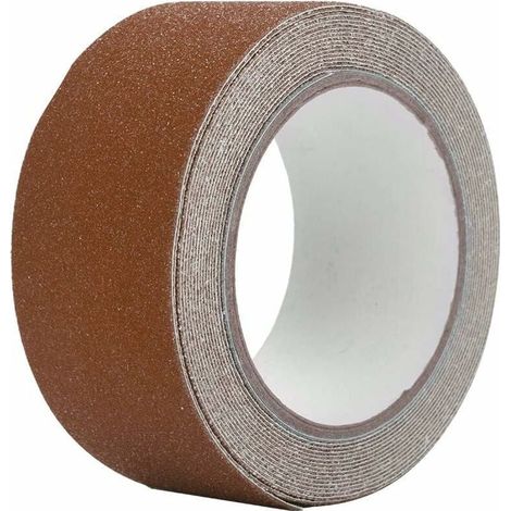 antidérapant Anti Skid Ruban adhésif pour Une étape d'escalier de Sol de sécurité Décoration 5 m  5 cm coloré en PVC Marron-LIAIKI (1/5)