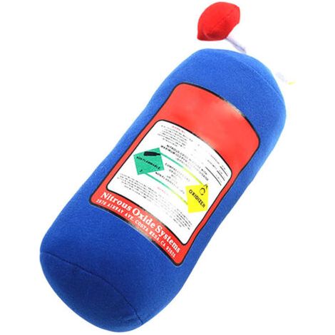 (Blau) Unsere Lachgasflasche Kissen Dekorative Auto Kopfstütze Kissen Kreatives Plüschkissen, Kopfstütze (1/5)