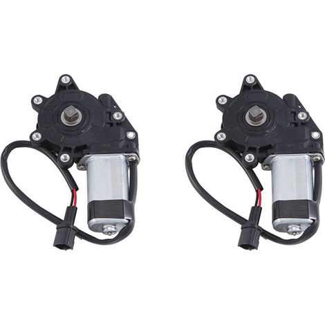 Dos motores de ajuste de elevalunas eléctrico delantero izquierdo de 2 pines, número de pieza 807314Z305, para modelos Nissan X-Trail I (T30) de 2001 a 2013.