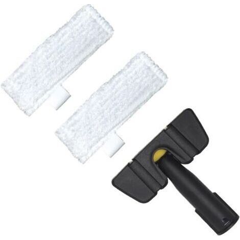 Steam Cleaner Replacement Accessories - Foldable Portable Nozzle with Microfiber Cloths for Cleaning Hard Surfaces (1/4)