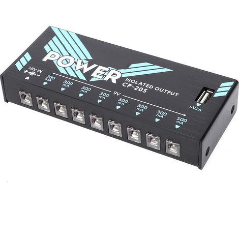Pédale d'alimentation pour guitare, mono-effet, multicanal, alimentation indépendante pour instrument, 18 W (1/5)