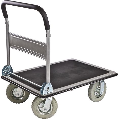 Plattformwagen Transportwagen Handwagen XL bis 300kg klappbar mit Luftbereifung (1/5)