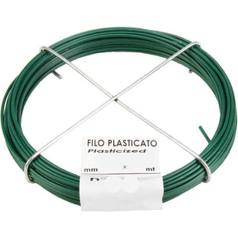 MATASSINA FILO PLASTICATO N.12 D 2,2 MM 10 M VERDE - 30 PZ