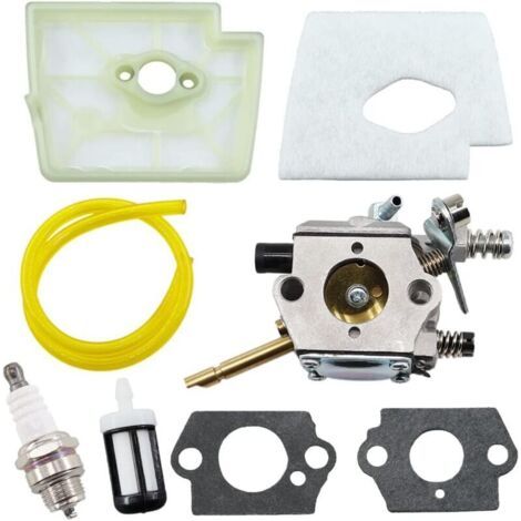 Carburateur avec filtre à air bougie d'allumage pour débroussailleuse Stihl FS160 FS180 FS220 FS280 FS290, FS 160 180 220 280 290 4119 120 0604, Zama C15-51 / C1S-S3D, Walbro WT-223 (1/4)