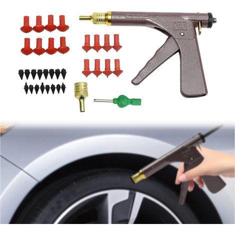Kit de reparación de pinchazos para neumáticos sin cámara con tapones para moto y coche GrandPitstop (1/5)