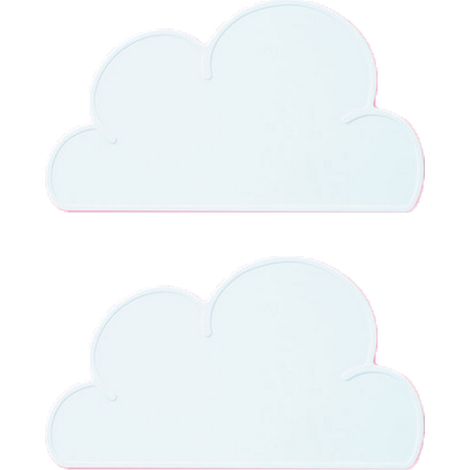 Placemat En Silicone Forme De Nuage - Antidérapant Pour Chaise Haute - Réutilisable - Pour Bébé Et Tout-Petit - 1 Pièce (1/5)