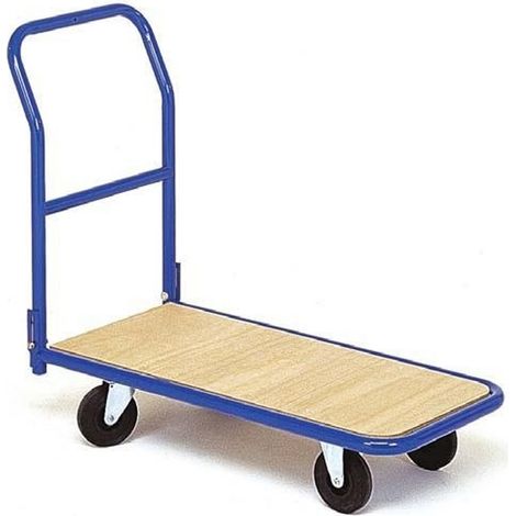 PROVOST - Chariot utilitaire à dossier rabattable en bois - Longueur plateau 895 mm
