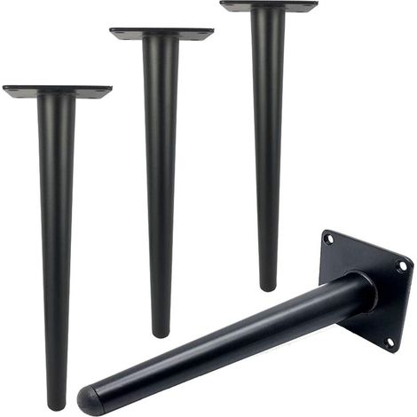 Pack 30cm Length Metal Table Legs for Modern Furniture Dresser Cabinet Desk Chair Ottoman Replacement Furniture Support Legs 800kg Capacity
