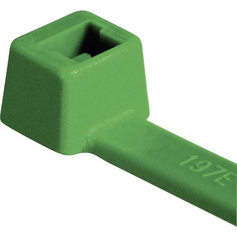HellermannTyton 111-03014 T30R-PA66-GN Fascetta per cavi 150 mm 3.50 mm Verde elevata resistenza alla trazione 100 pz. (1/2)