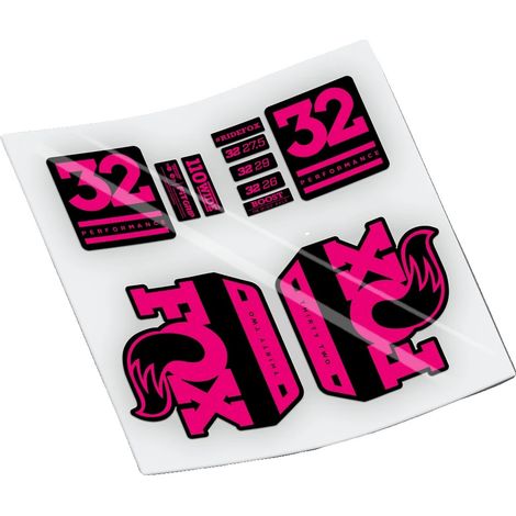 Pegatinas de vinilo resistente, compatibles con vehículos todo terreno, color rosa fluorescente. (1/2)