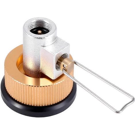 Camping Gas Stove Adaptor Valve Canister Gas Convertor Shifter Refill-- (1/4)
