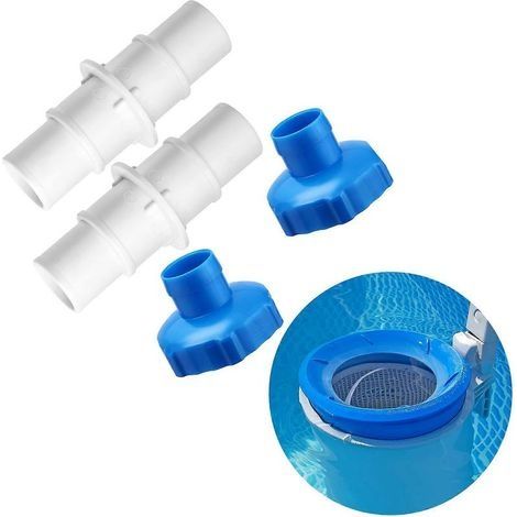 Kit adaptateur pour tuyau de piscine, raccords faciles à utiliser, adaptateur en plastique texturé, compatible avec les aspirateurs de piscine (1/5)