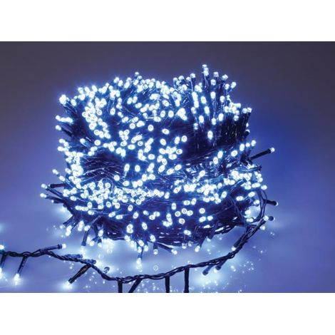 Straightlight Led - 34 M - 1500 Lampade Bianche - Filo Verde