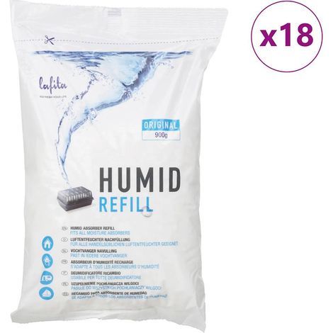 Moisture Absorber Refills 18 pcs 900 g vidaXL