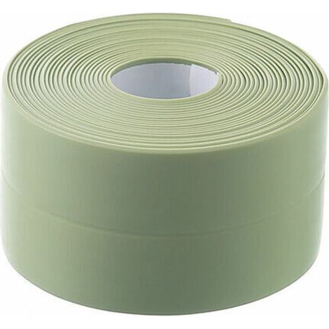 3pcs Ruban d'étanchéité autocollant pour cuisine, salle de bain, mur, sol, étanche ,vert