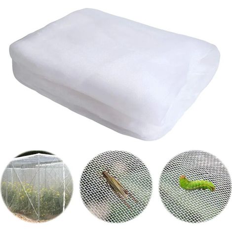 Rete da giardino, Rete anti-insetti, Rete per ortaggi da giardino, Rete di protezione per piante, Rete anti-insetti a maglia fine, Rete di protezione per fiori, Rete da giardino 3 x 6 m (1/5)