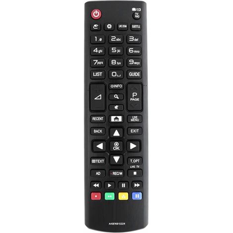 Télécommande TV - Compatible LCD LED Plasma - Portée 10 M - Sans Programmation - Pour Remplacement - 1 Pièce (1/5)