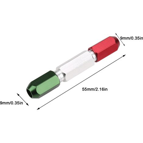 Doppelseitiger Stiftlehrengriff aus Aluminiumlegierung zur Gut/Ausschuss-Prüfung (0,3-1 mm) (1/5)