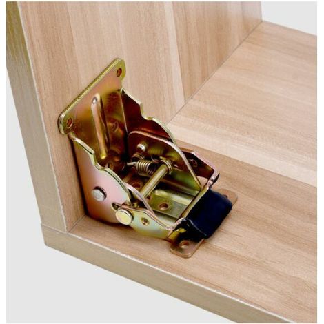 Charnières de jambe pliantes, supports pliants support de support pliable pieds de table charnière avec vis, 4 pièces charnières autobloquantes à 90 degrés verrouillent les pieds de table d'extension (1/3)