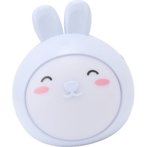 Veilleuse mignonne bleue à 3 niveaux d'intensité lumineuse réglable par le toucher et rechargeable par USB (1/5)